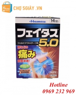 Miếng dán giảm đau nhức Hisamitsu 5.0 hộp 14 miếng của Nhật